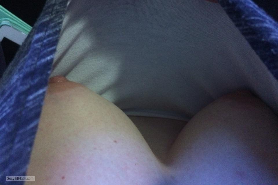 Tit Flash: My Medium Tits (Selfie) - Wet Wife from Australia